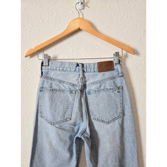 Madewell Light Wash Straight Perfect Vintage Jeans 24 - Picture 8 of 11